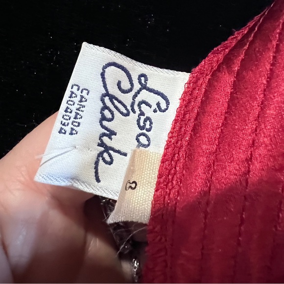 True vintage 80s reversible red dress sz 8 - Picture 5 of 6